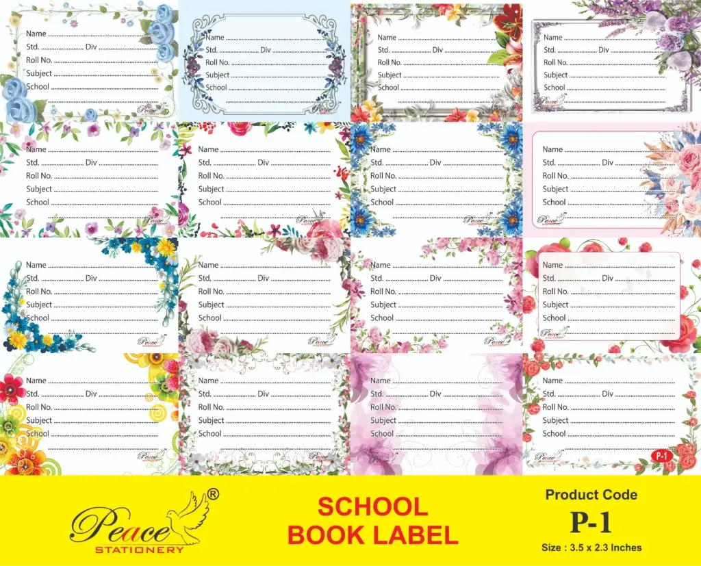 [KBS-782] School Book Label