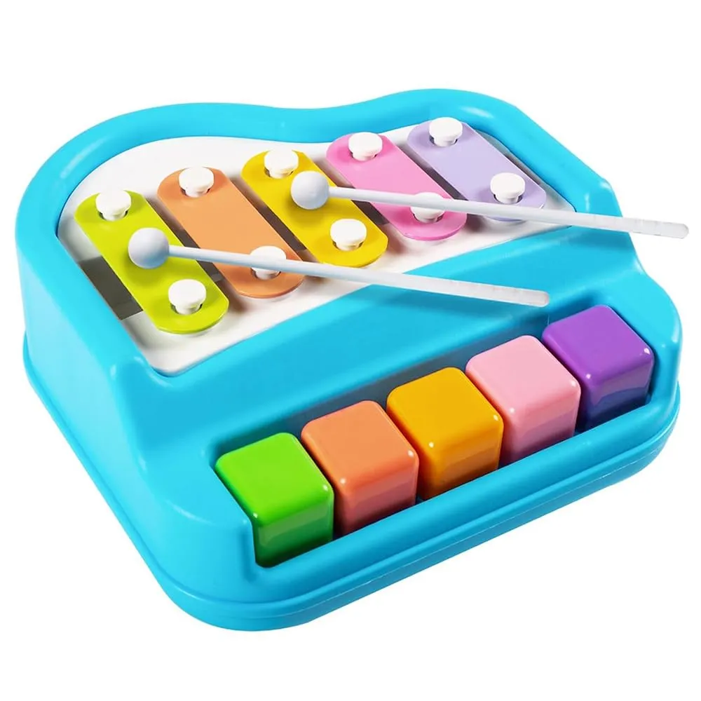 [KBS-134] Xylophone with 5 Piano Keys & Sticks | Musical Toy for Toddlers & Infants