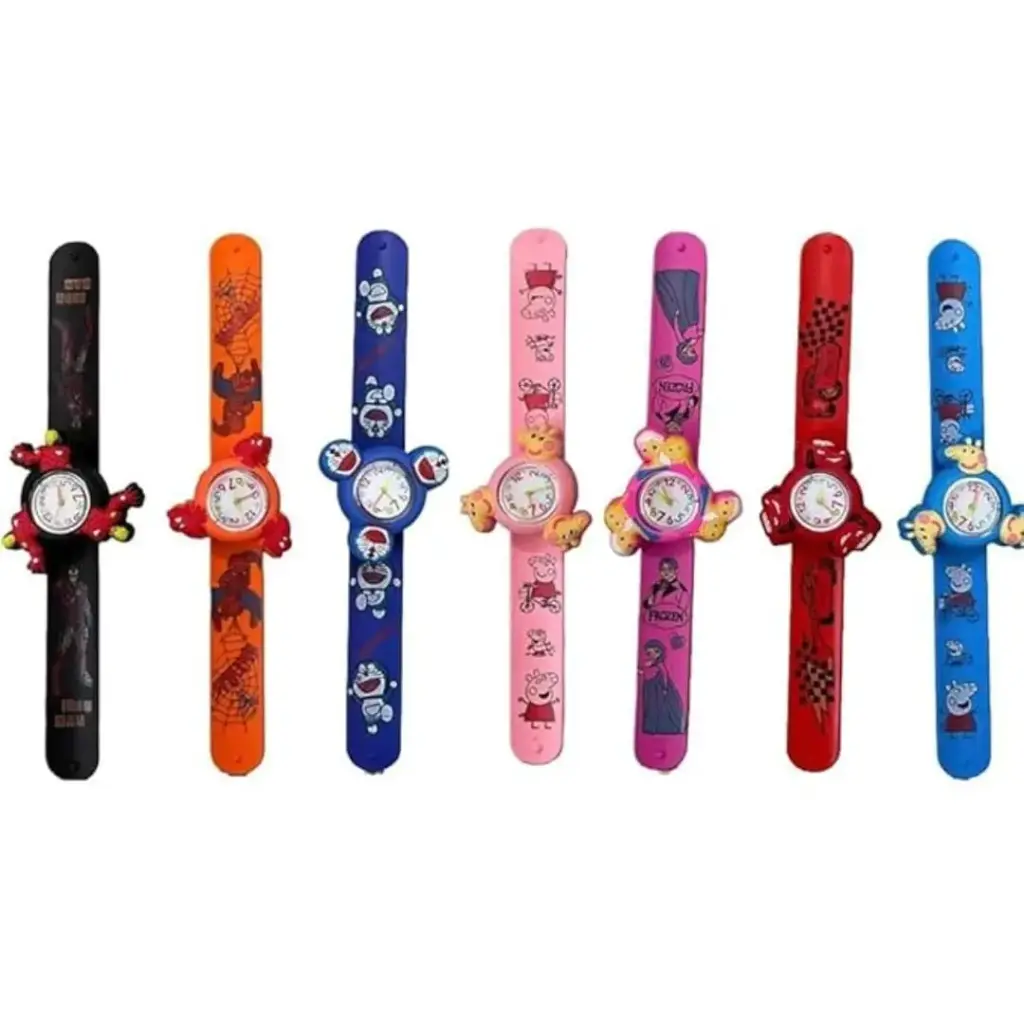 Kids Cartoon Wrist Band with Analog Watch