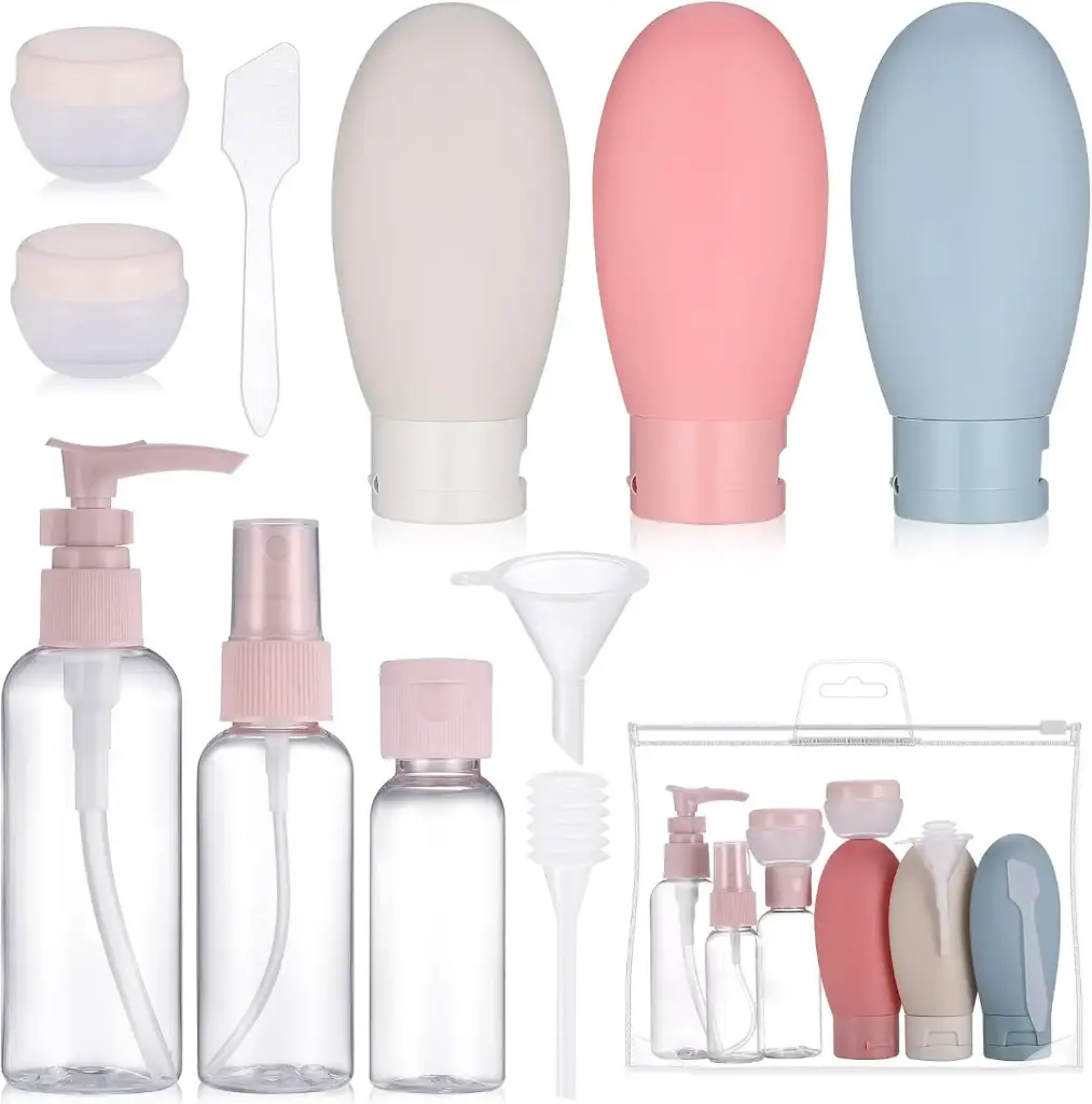 Travel Bottle Set (11 Pcs) | Portable Toiletry Containers Kit for Travel & Daily Use