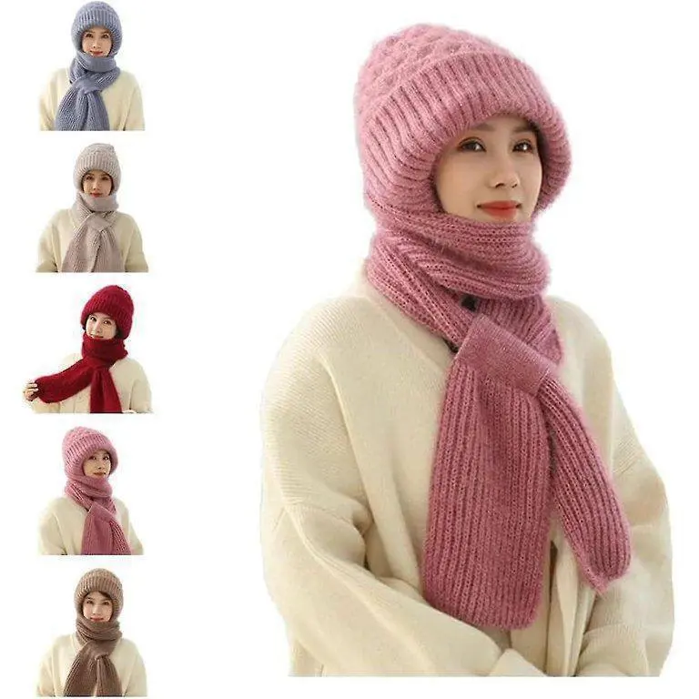 [KBS-358] Women Woolen Cap with Mufflers