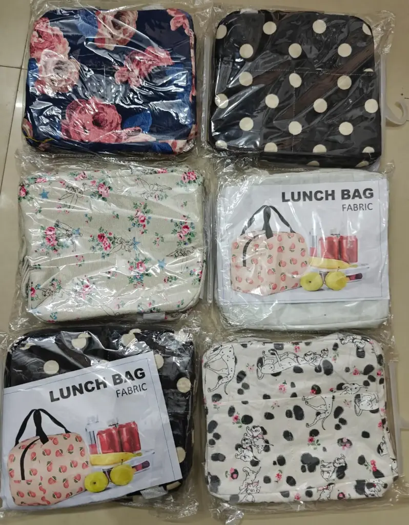 [KBS-821] Insulated Lunch Box Bag (Fabric, New)
