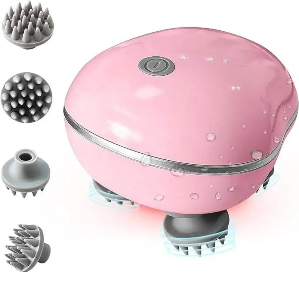 Electric Scalp Massager | Rechargeable Head Massage Device for Relaxation & Stress Relief