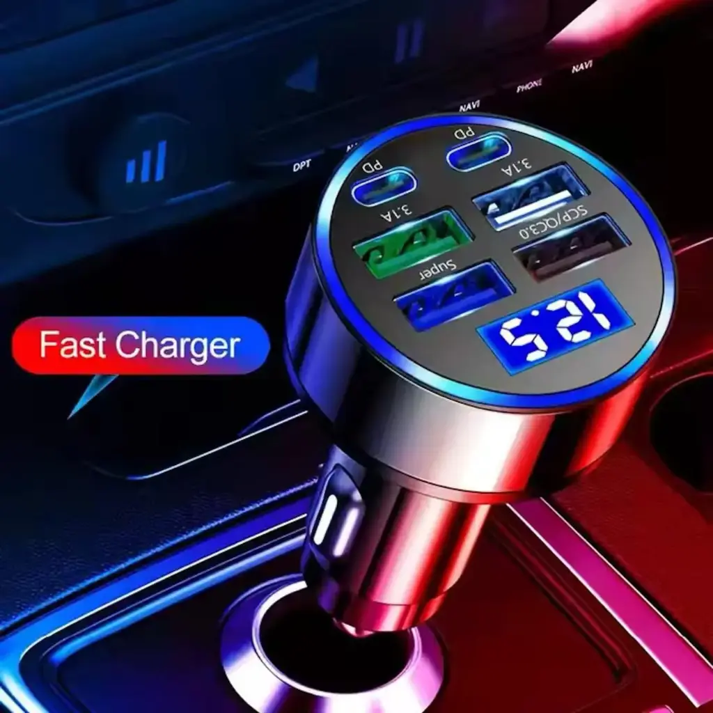 6 in 1 Car Charger