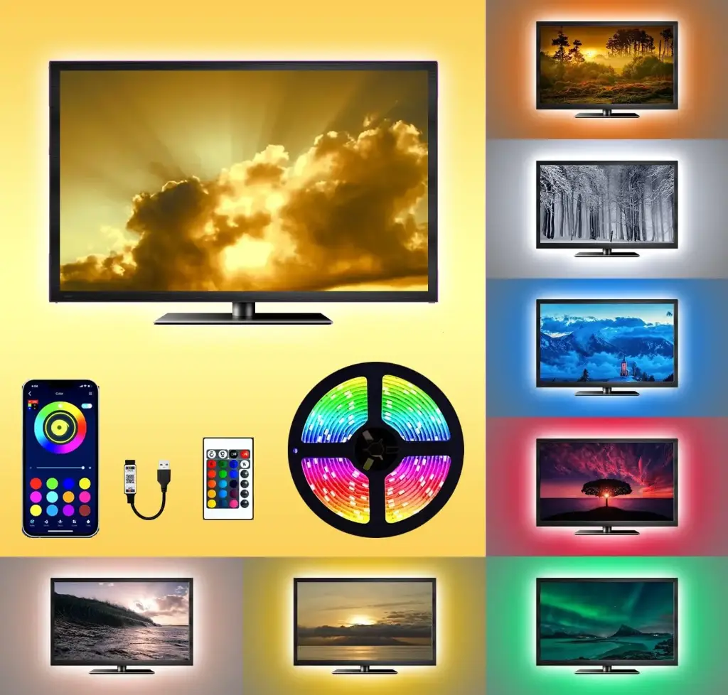 5M RGB LED Strip Light for TV Backlight