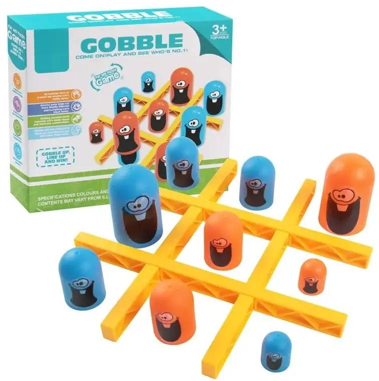 Tic-Tac-Toe Gobble Game 