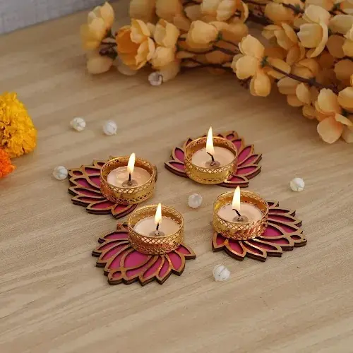 Lotus Tealight Candle Holder (1 Pcs)