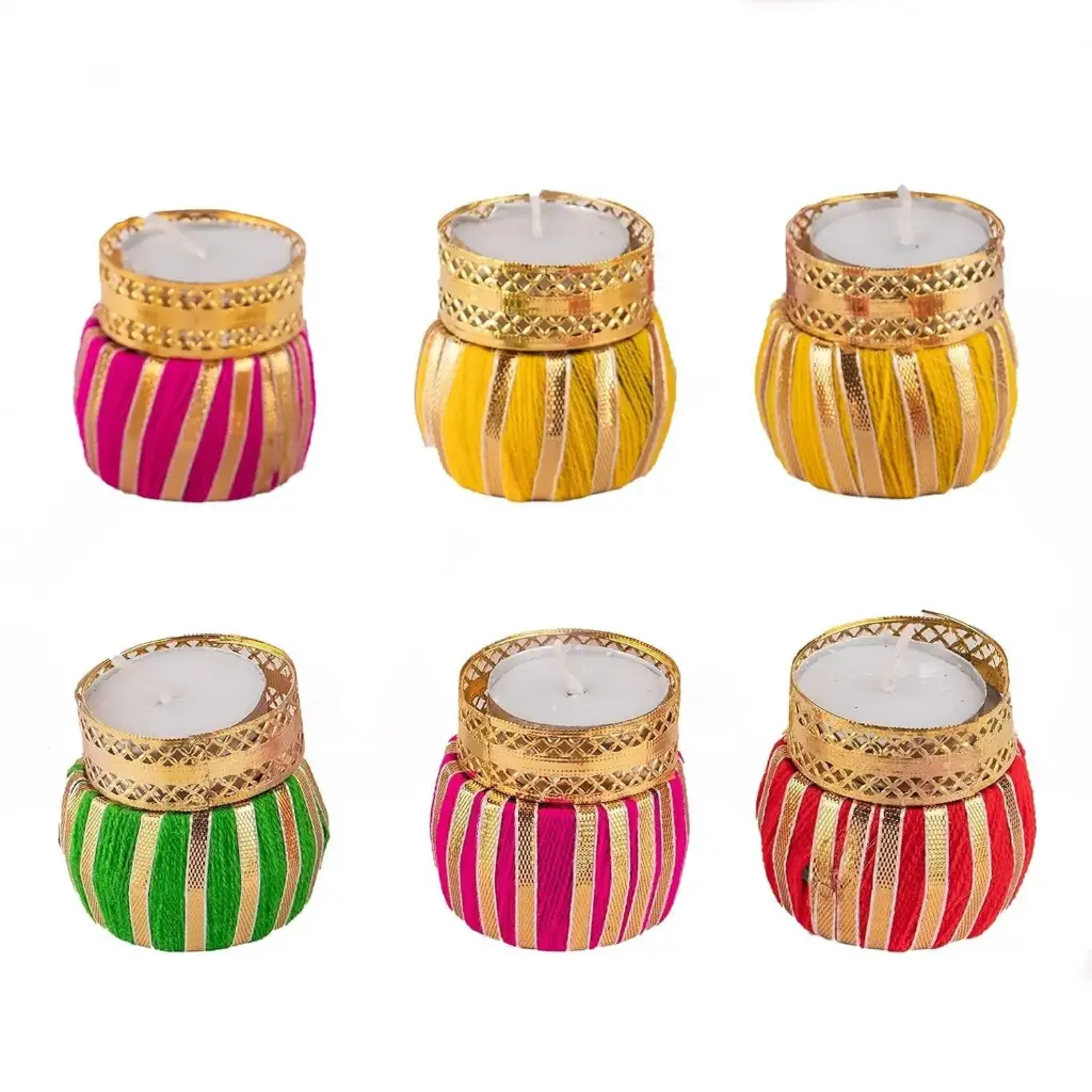 [KBS-1196] Dholki Tealight Candle Holder (1 Pcs)