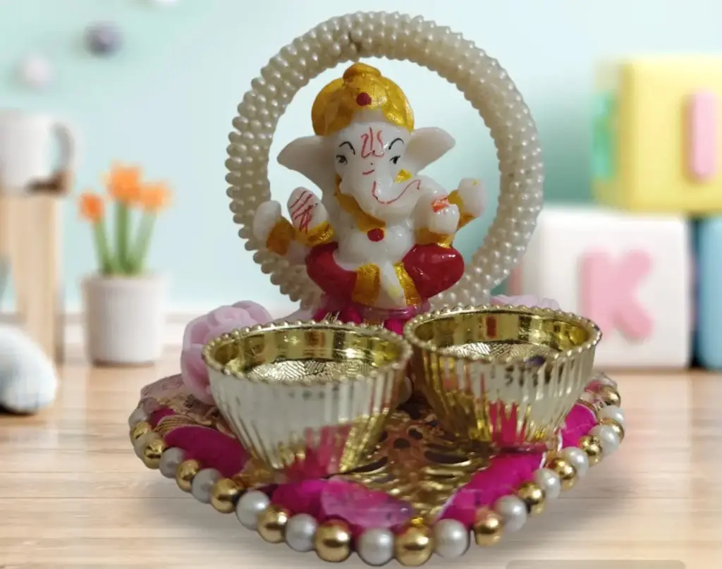 [KBS-1193] Ganesha with Roli Chawal Holder