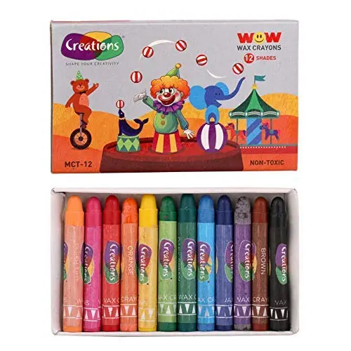 Creations Wax Crayons 12 Shades