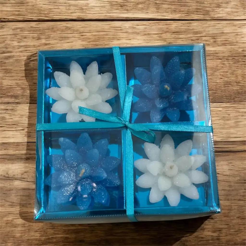 [KBS-1234] Flower Candle Set (4 Pcs)