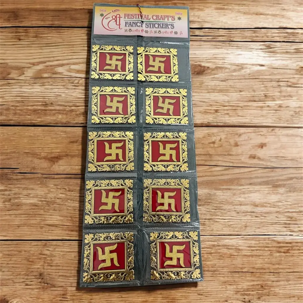 Swastik Stickers (1 Pcs)