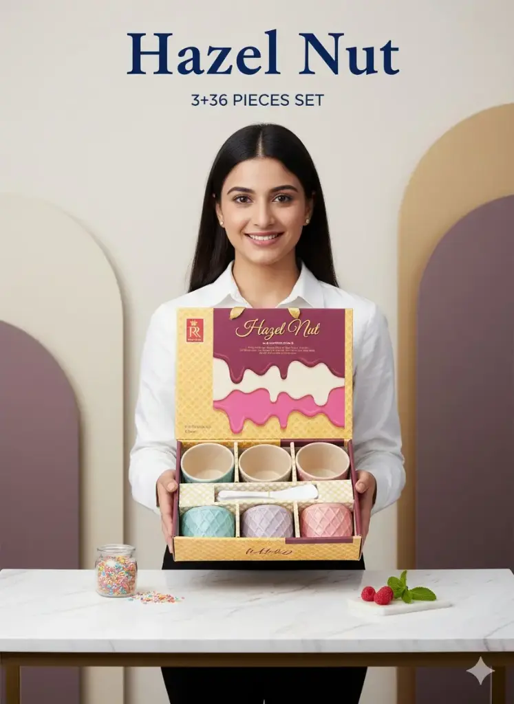 Crockery Set - Hazel Nut