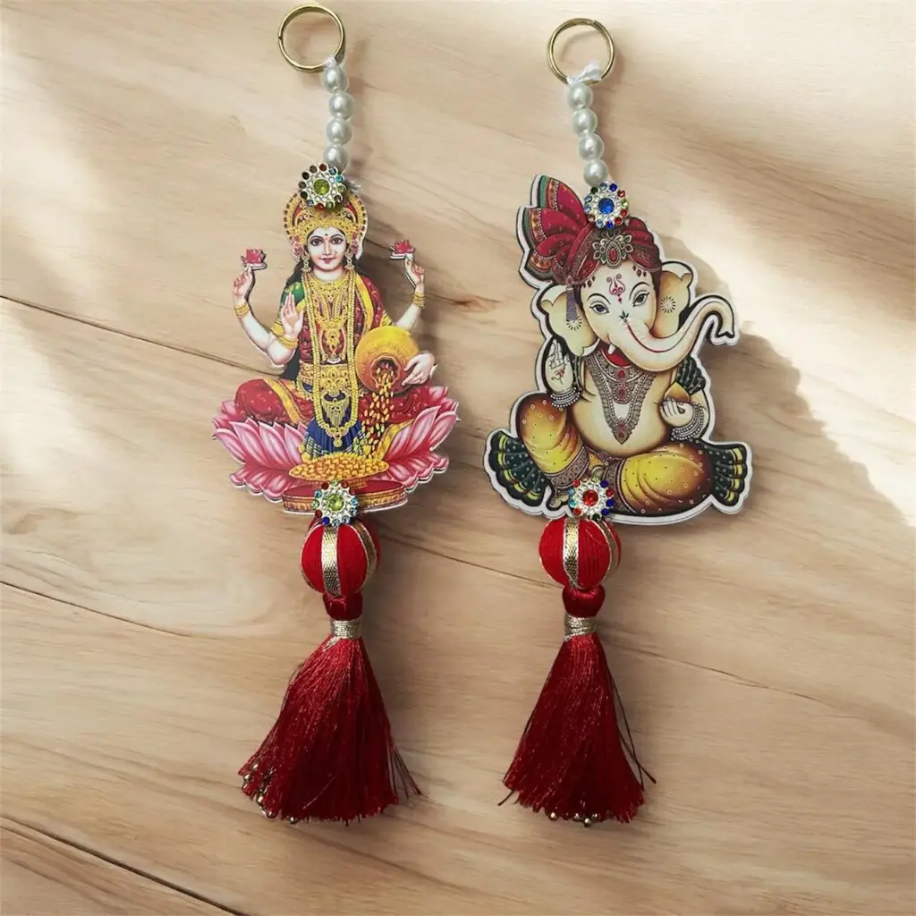 Laxmi Ganesh Ji Decorative Hanging (1 Pair)