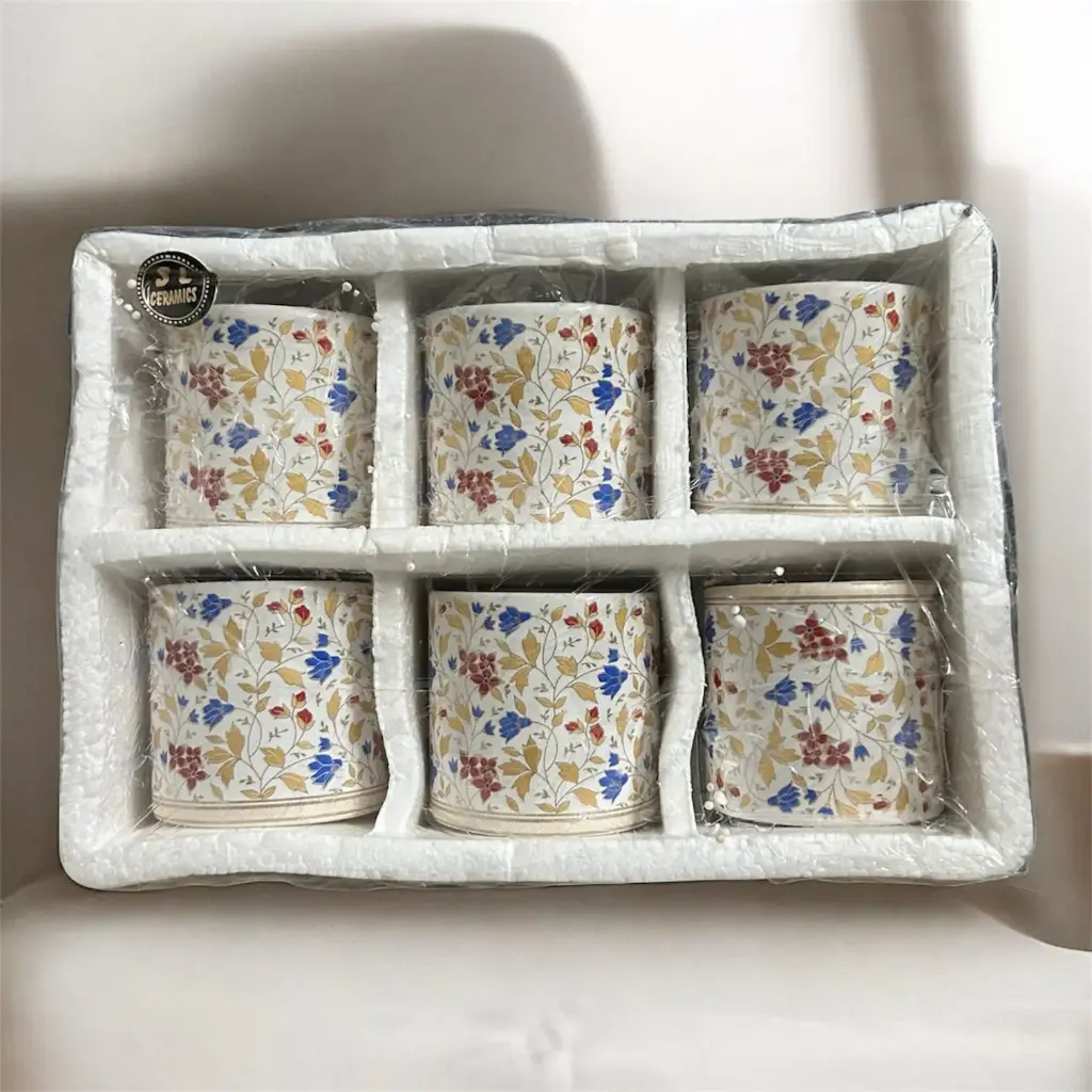 [KBS-1297] SL Ceramic Cup Set (6 Pcs Set)