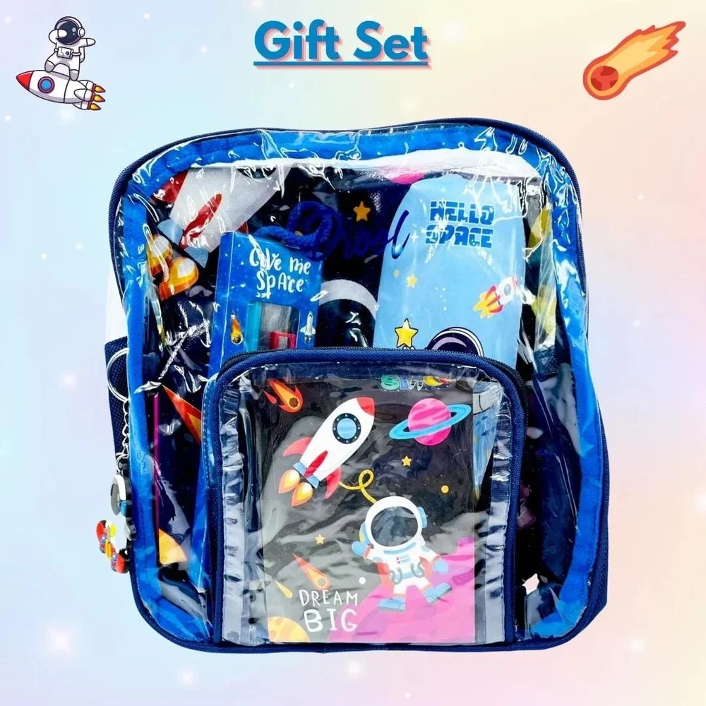 [KBS-1320] Astronaut/Unicorn Stationary Bag Gift Set (Pack of 11 Items)