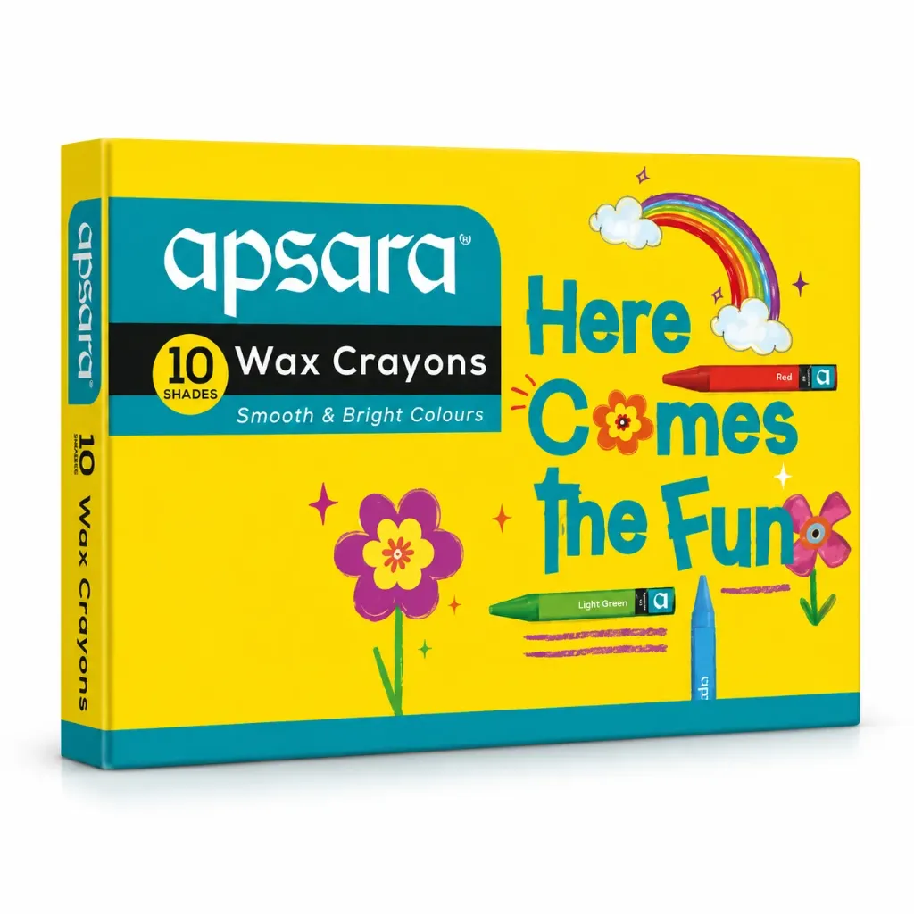 Apsara Wax Crayons (10 Shades)