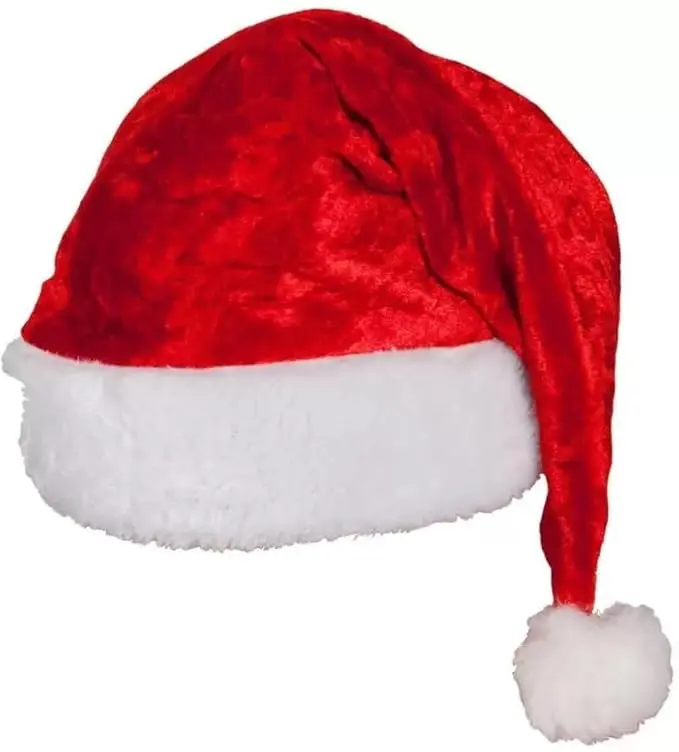 [KBS-1364] Christmas Santa Cap Velvet (2 No)