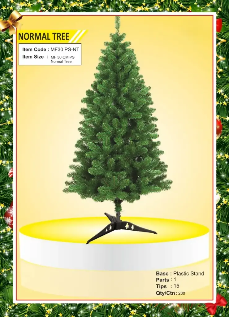 [KBS-1370] Normal Christmas Tree With Stand (Size: 30cm / 1 Feet)
