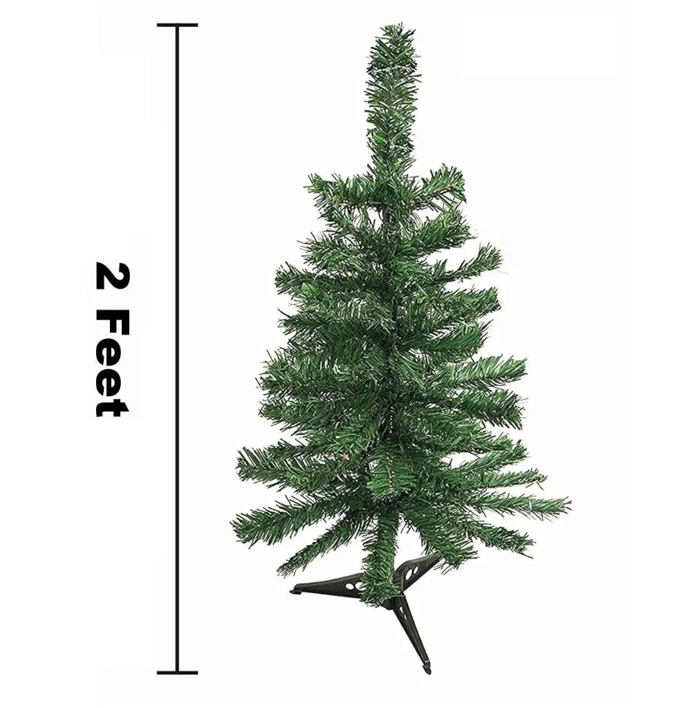 [KBS-1371] Normal Christmas Tree With Stand (Size: 60cm / 2 Feet)