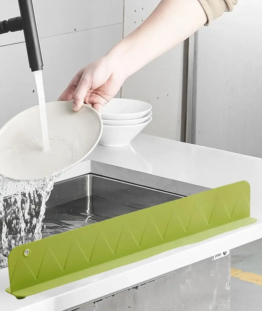 [KBS-1381] Silicone Sink Splash Guard for Kitchen and Bathroom (19"X4")