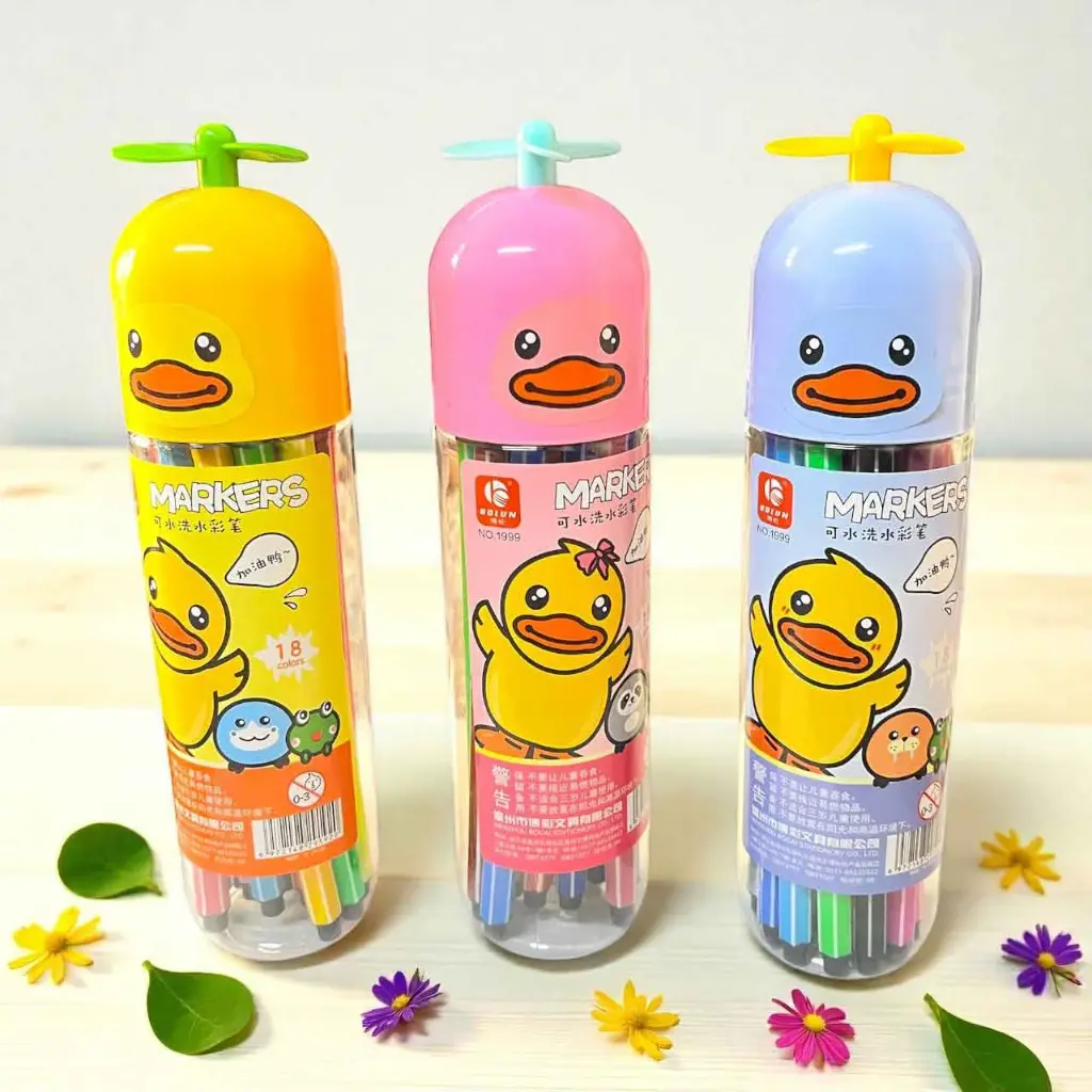 18 Colored Sketch Pens Box