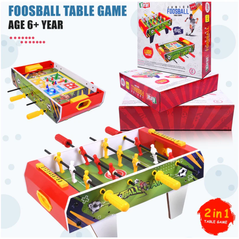 [KBS-1408] Kirat Junior 2 in 1 Foosball Table Game (Foosball + Ludo)
