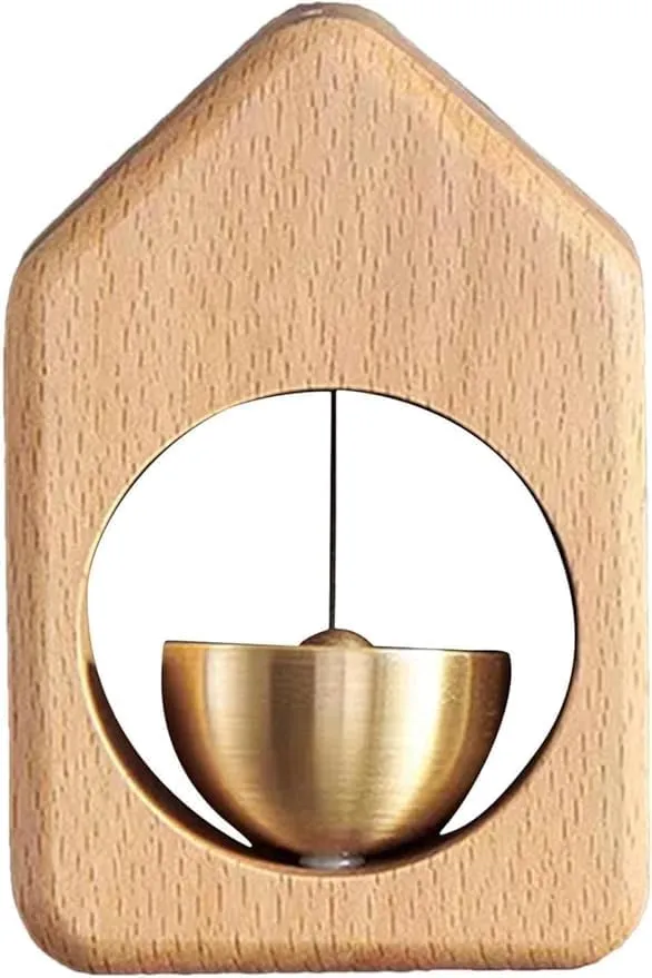 [KBS-1478] Triangle Wooden Door Bell Chime with Brass Sound 