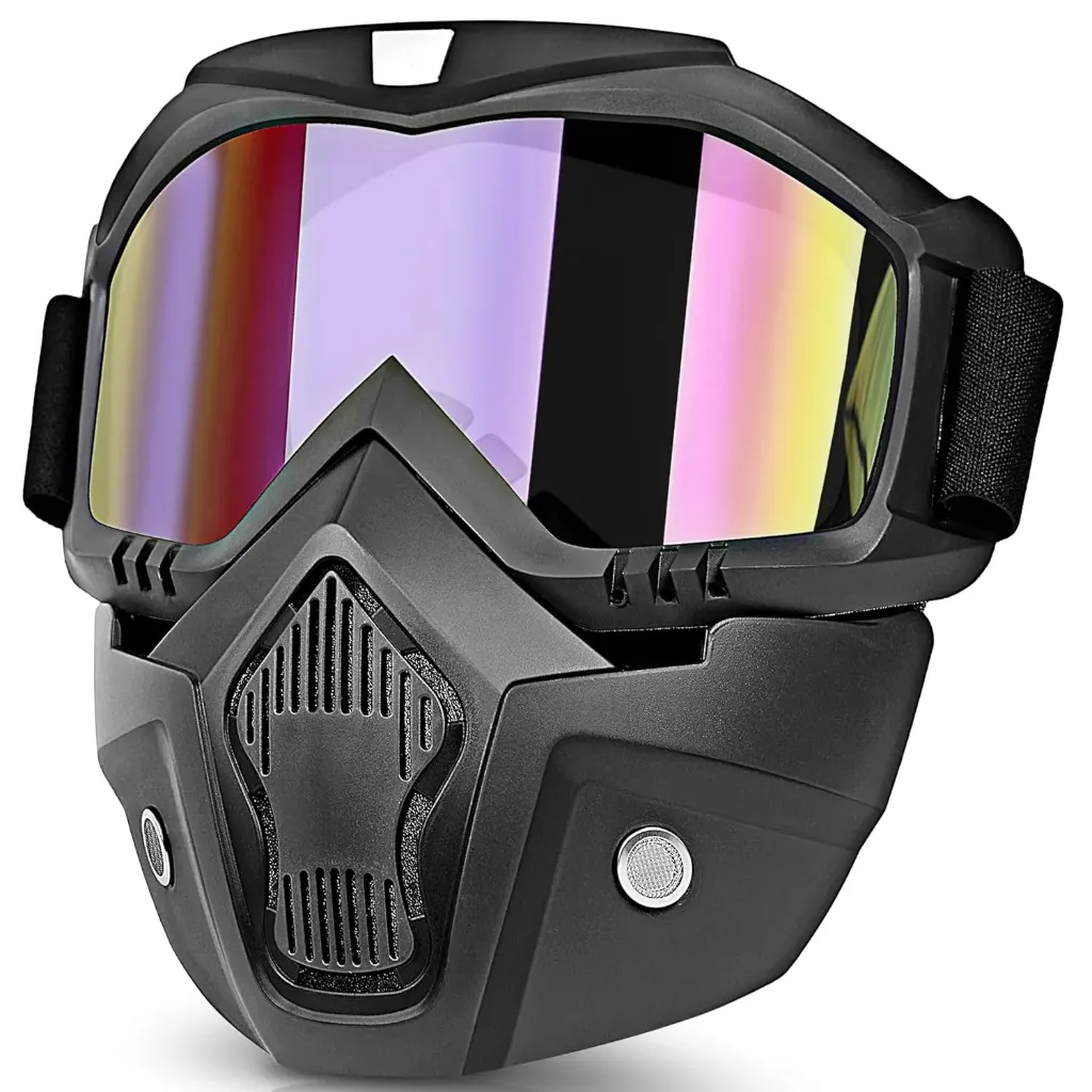 Motorcycle Goggles with Face Mask