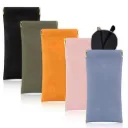 Soft Leather Sunglasses Pouch