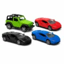 Die Cast Pull Back Car | 1:32 Scale Open Door Model Car Toy | Item No. S132 (1 Assorted Model Car)