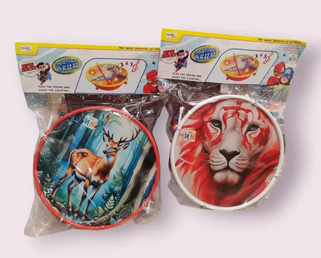 [KBS-1573] Lighting Flash Drum | Musical Toy with Flashing Lights | Model No. NN 126 (1 Pc)