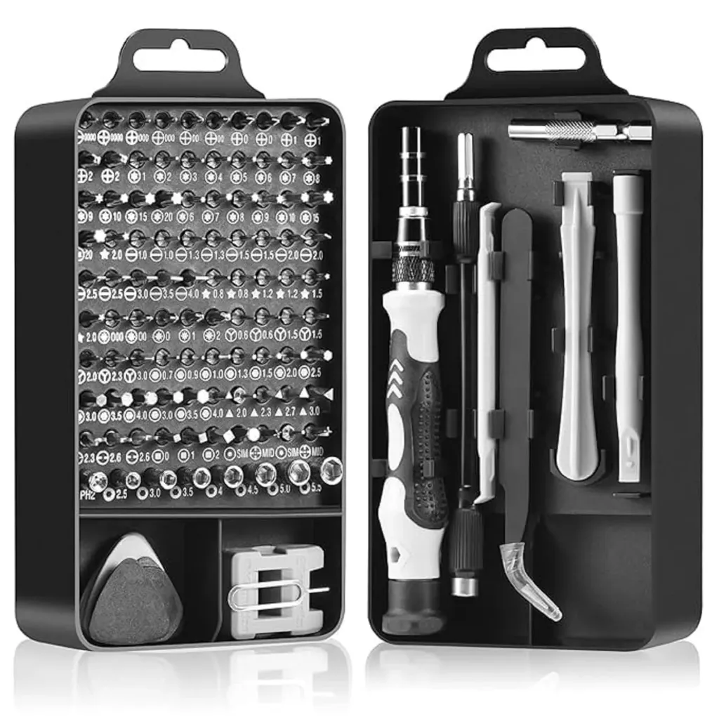 115 in 1 Screwdriver Tool Kit with Interchangeable Bits | Precision Repair Set with Storage Case