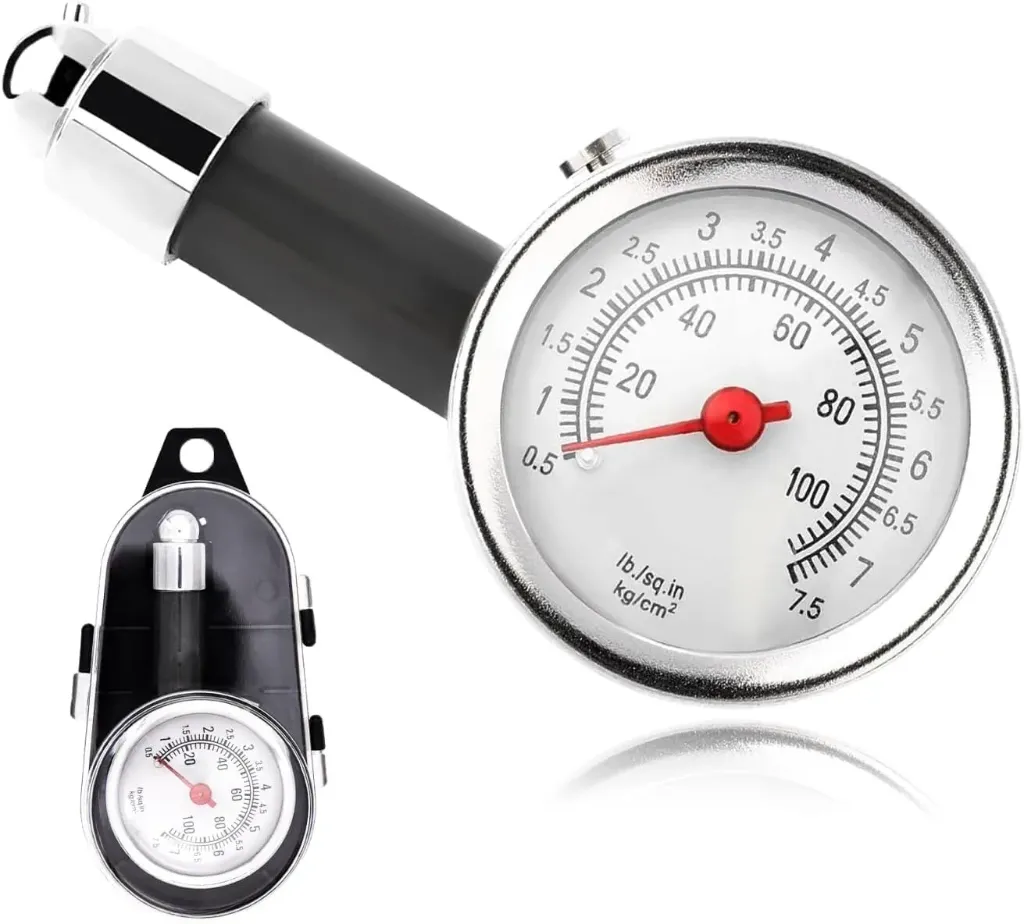 Tire Pressure Gauge | High-Precision Air Gauge for Cars & Motorcycles | Lightweight & Universal Use