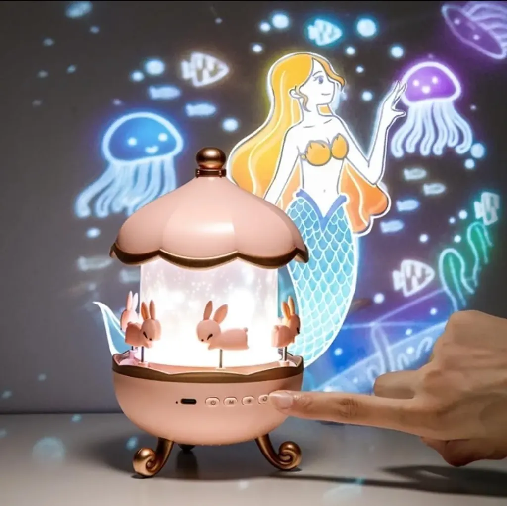 Rabbit Sky Projector Night Light for Kids