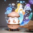 Rabbit Sky Projector Night Light for Kids - 1602
