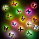 Butterfly LED Night Light | Color Changing Peel & Stick 3D Wall Lamp for Bedroom, Living Room & Home Decor | 1 Pcs | Random Color