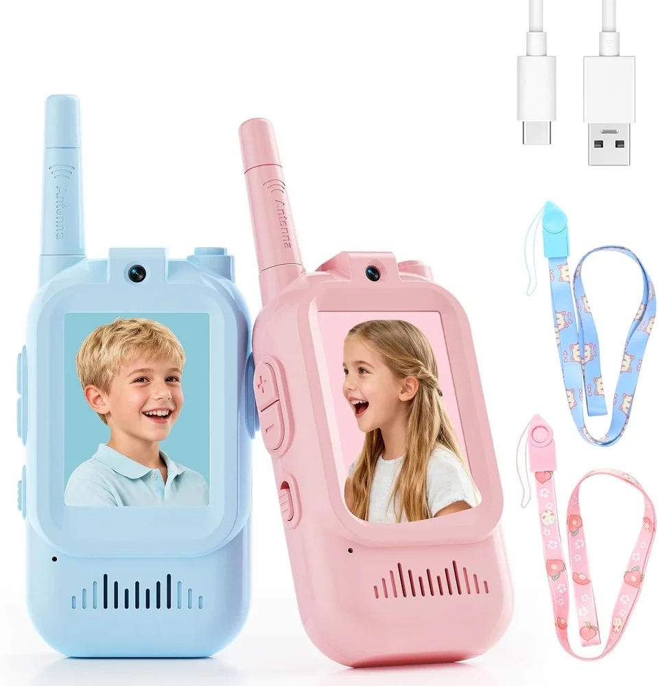 [KBS-1628] Video Walkie Talkie for Kids | Two-Way Video & Audio Communication Toy