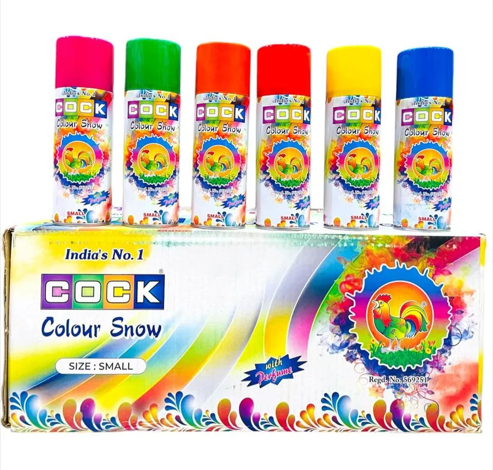 Cock Colour Snow Spray with Perfume (Small)