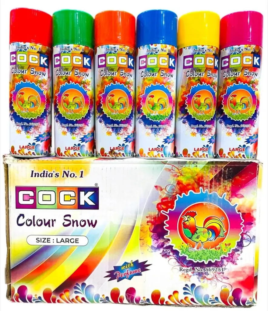 Cock Colour Snow Spray with Perfume (Large)