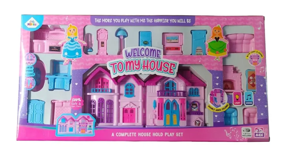 Welcome Doll House with Light & Sound | Perfect Dollhouse Playset for Kids