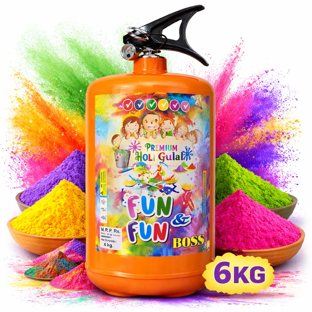 Holi Gulal Cylinder (6 KG)