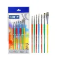 DOMS Colourmate Synthetic Paint Brush Set (Flat & Round, Pack of 7)