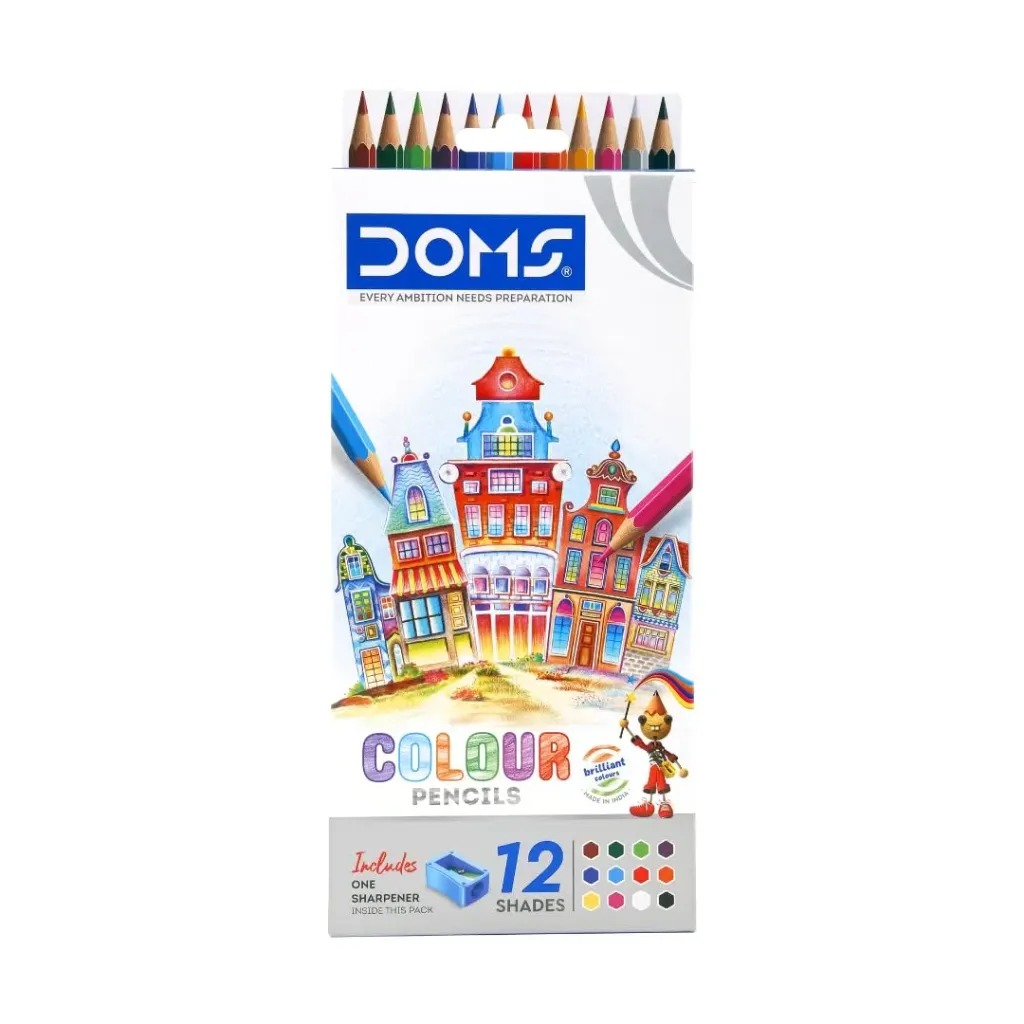 Doms Colour Pencils (12 Shades)