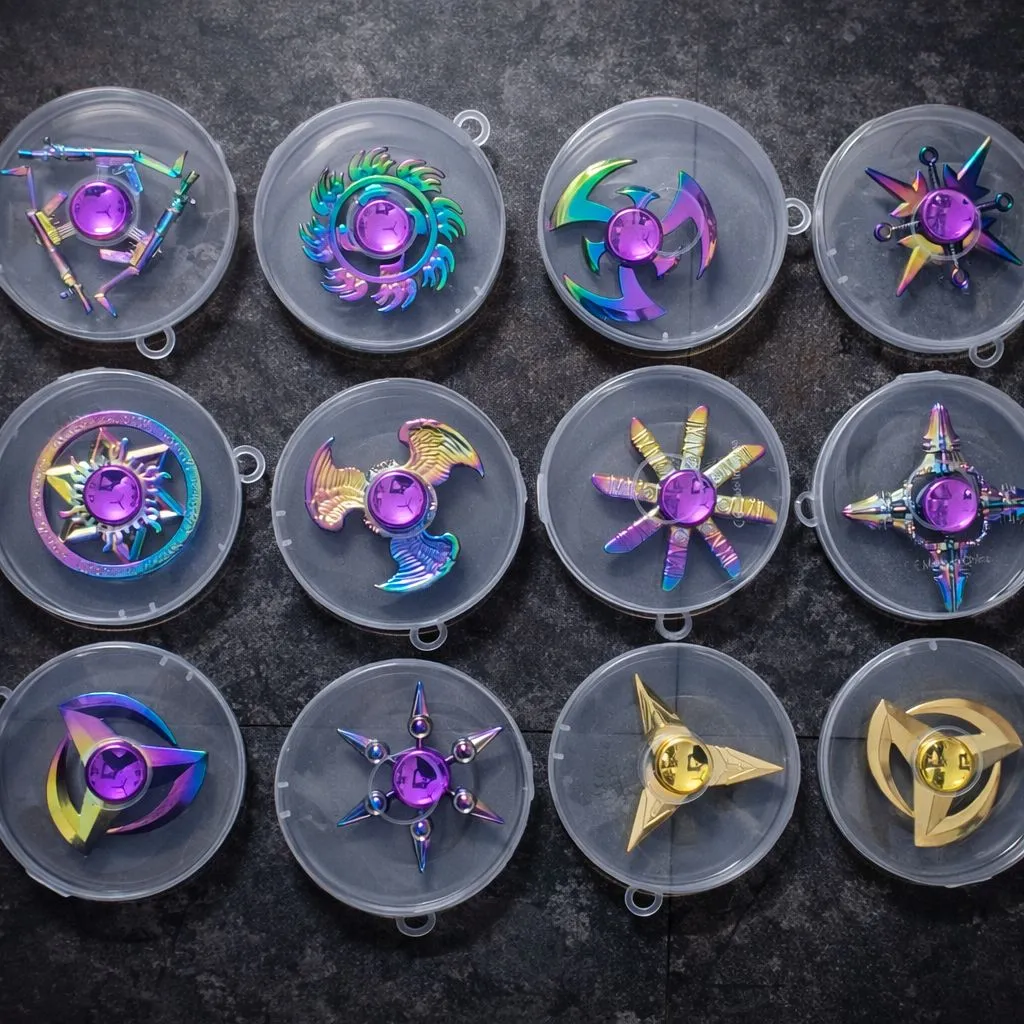 Metal Spinner (Fancy Random Design, 1 Piece)