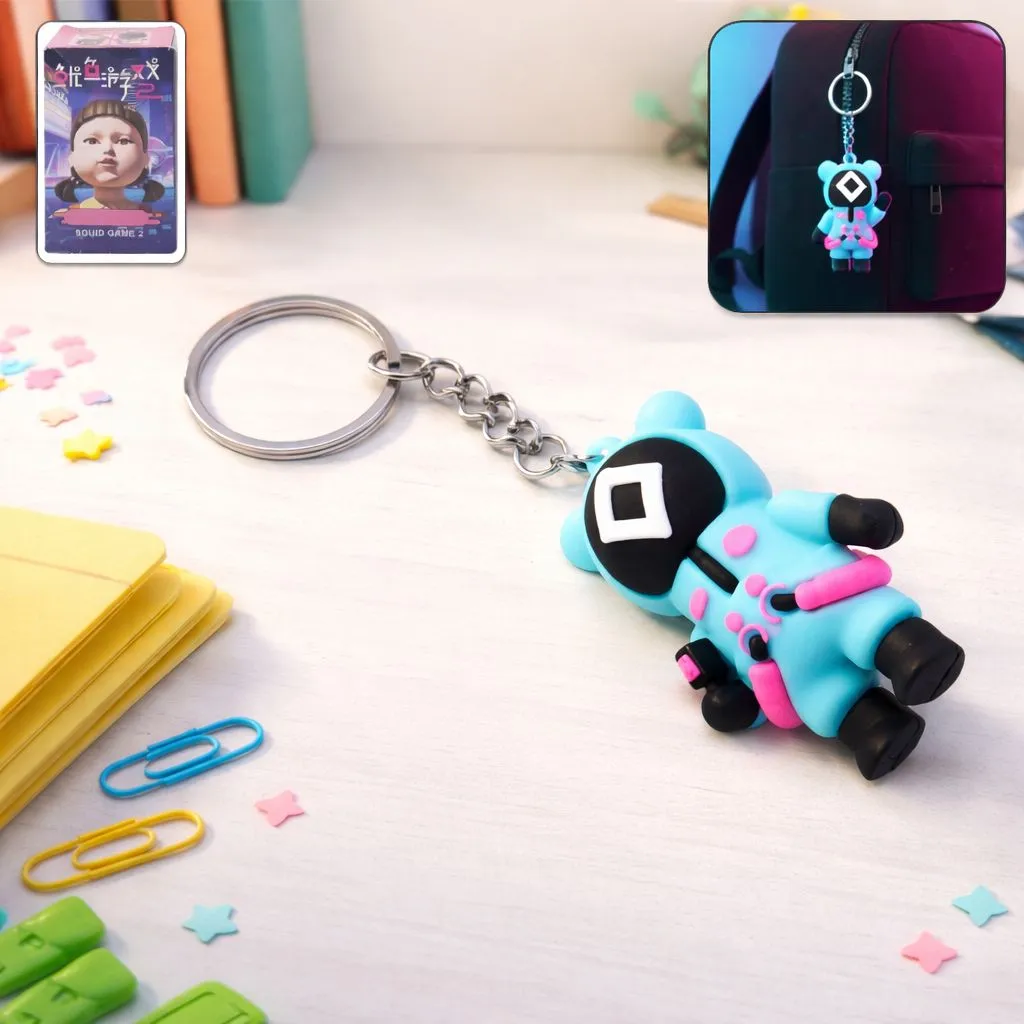 Soft Silicone Cartoon Keychain (1 Pc, Mix Design)