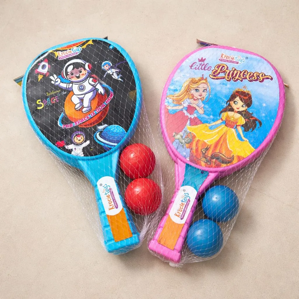 Krocie Toys Small Racket Set (2 Racket, 2 Ball)