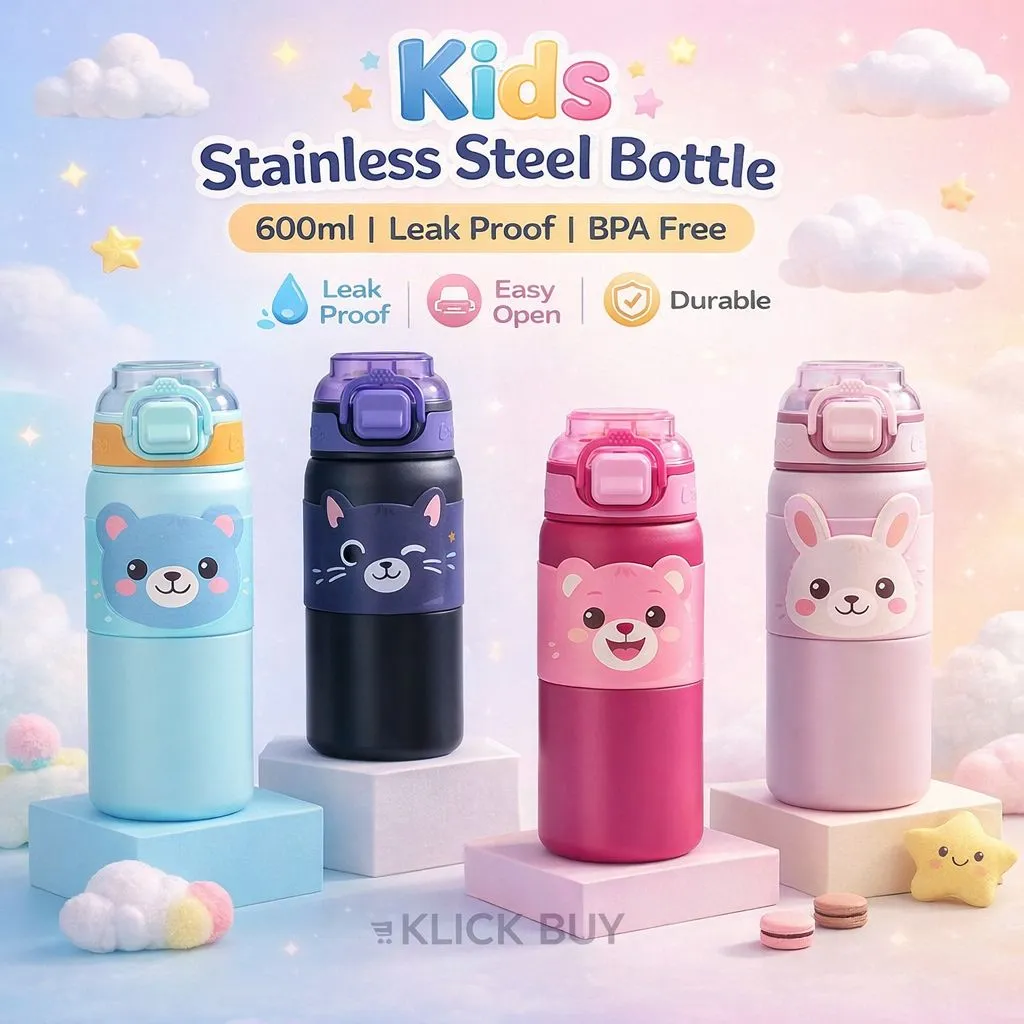 [KBS-1897] Stainless Steel Sipper Vacuum Water Bottle (600ml) Model: 8045