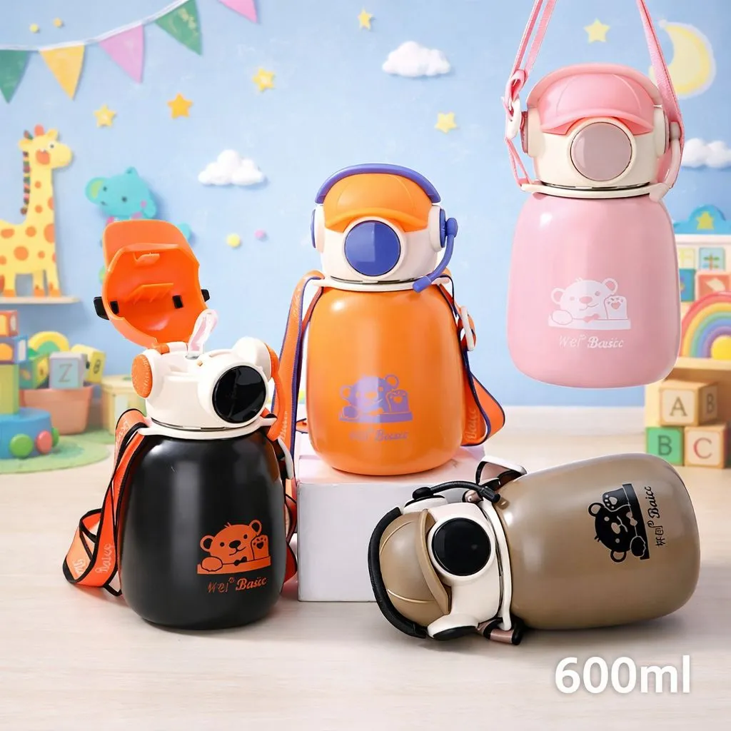 Stainless Steel Sipper Vacuum Water Bottle (600ml) Model: HH-20