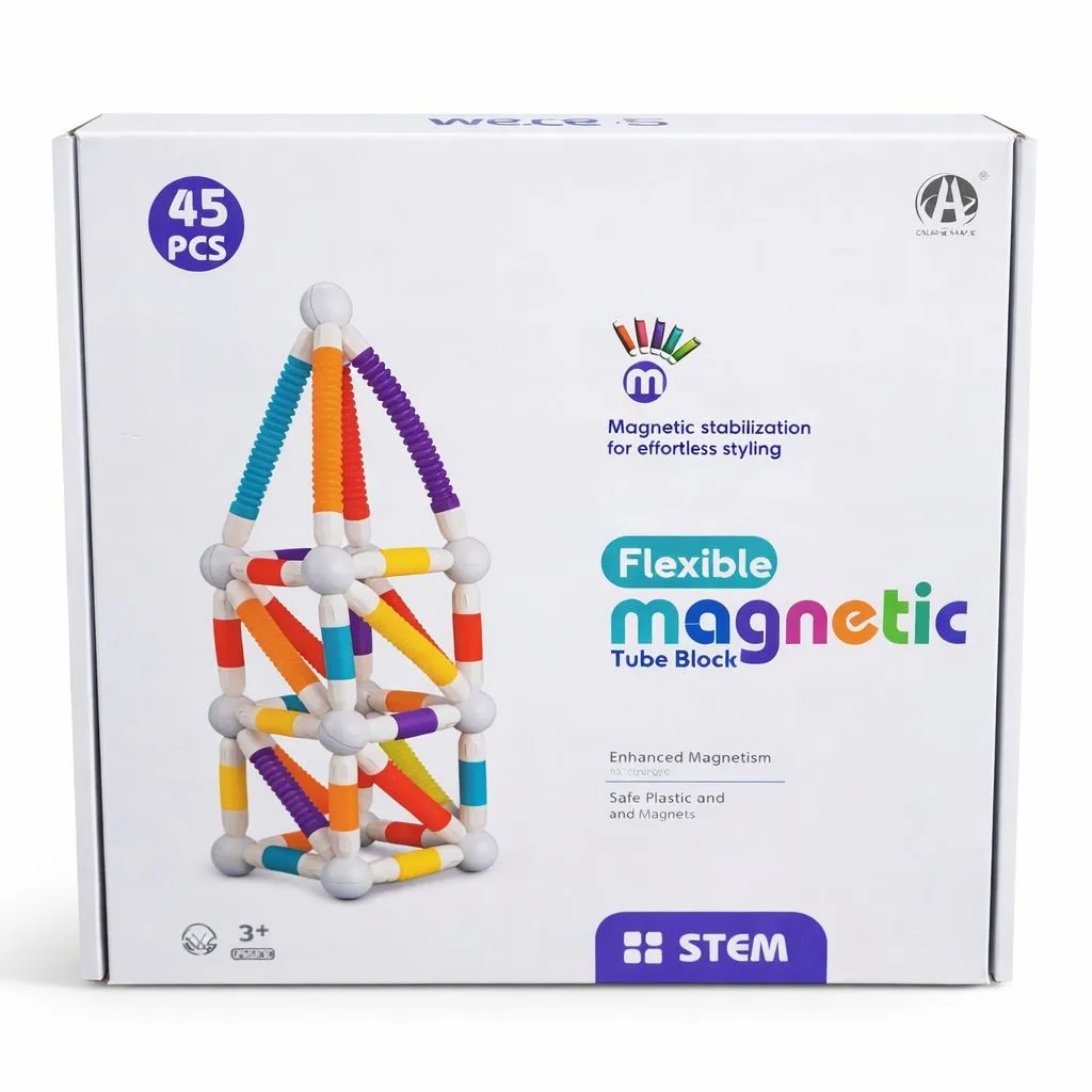 [KBS-1914] Flexible Magnetic Tube Block (45 Pcs)